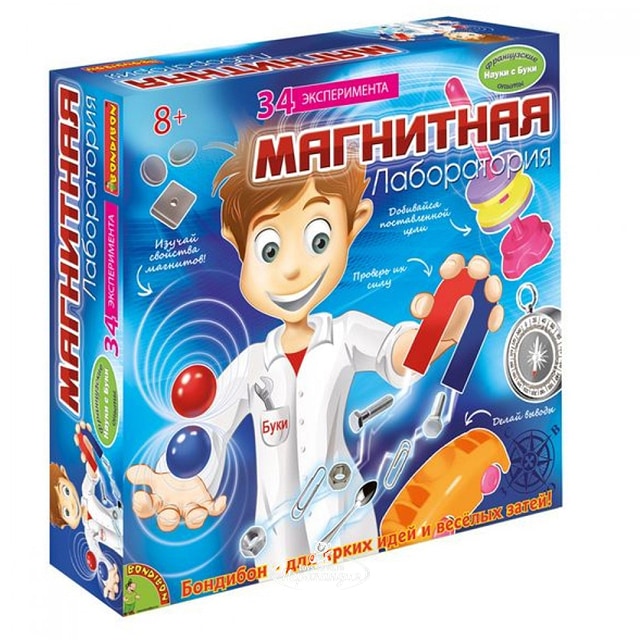 Науки с Буки: Магнитная лаборатория + 34 эксперимента